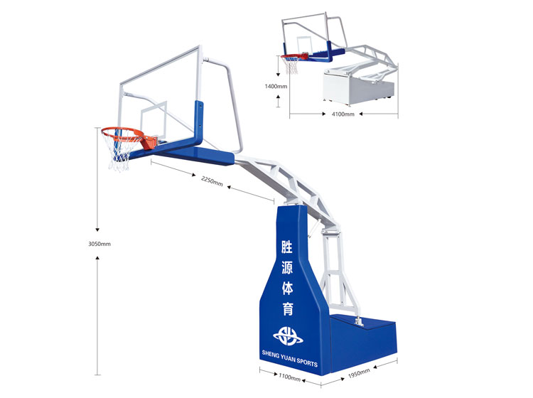 SY-A-009 手動(dòng)液壓籃球架